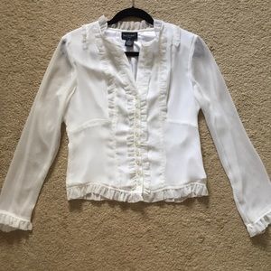 White Button Down Blouse